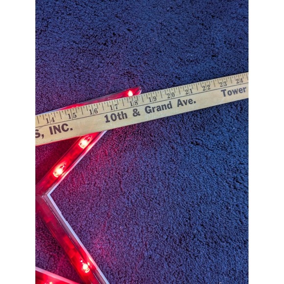 Vintage Christmas Star String Lights Set of‎ 3 Holiday Decor Red Green Retro - Picture 7 of 11